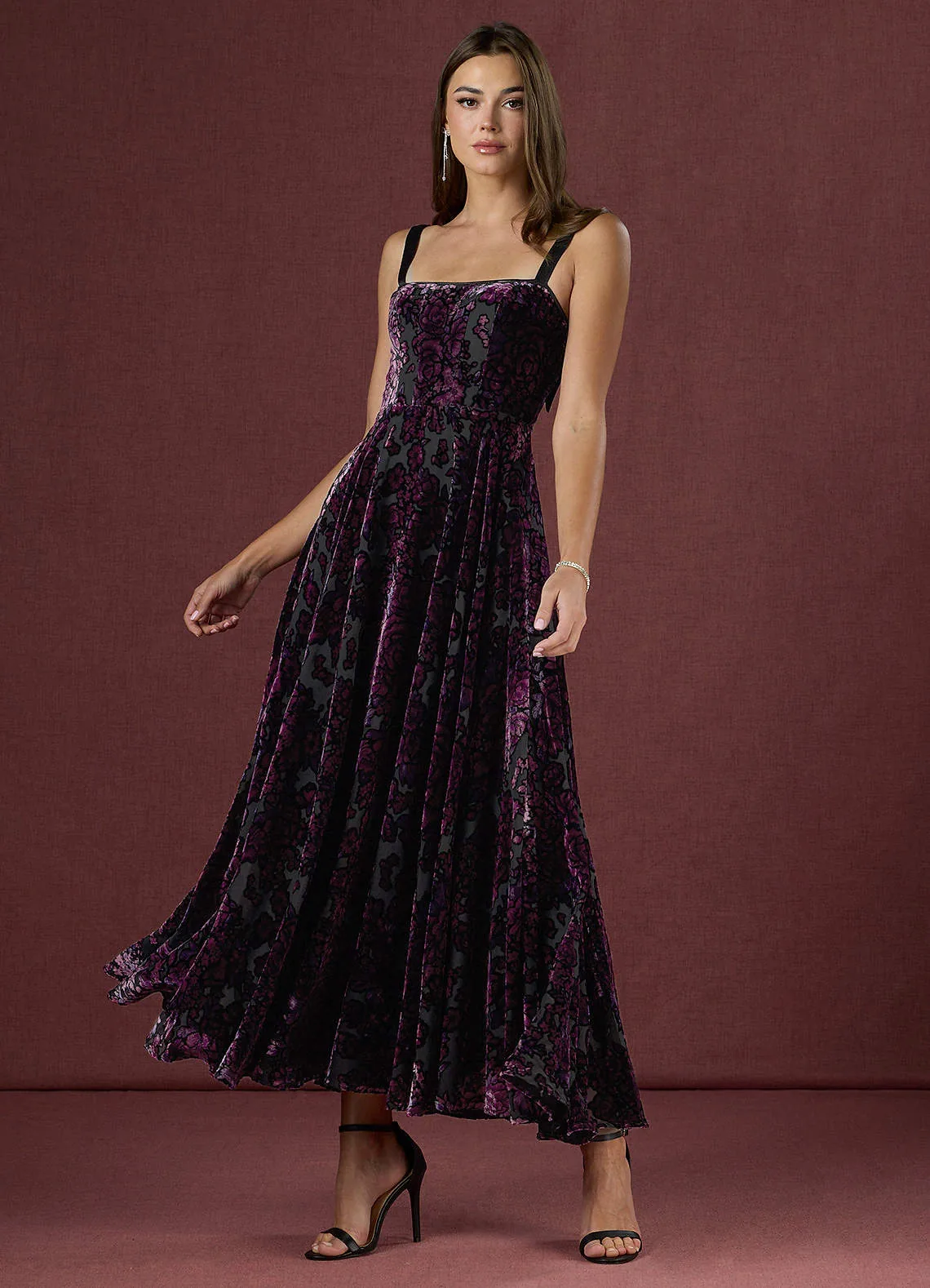 Hester Black Amethyst Maxi Dress