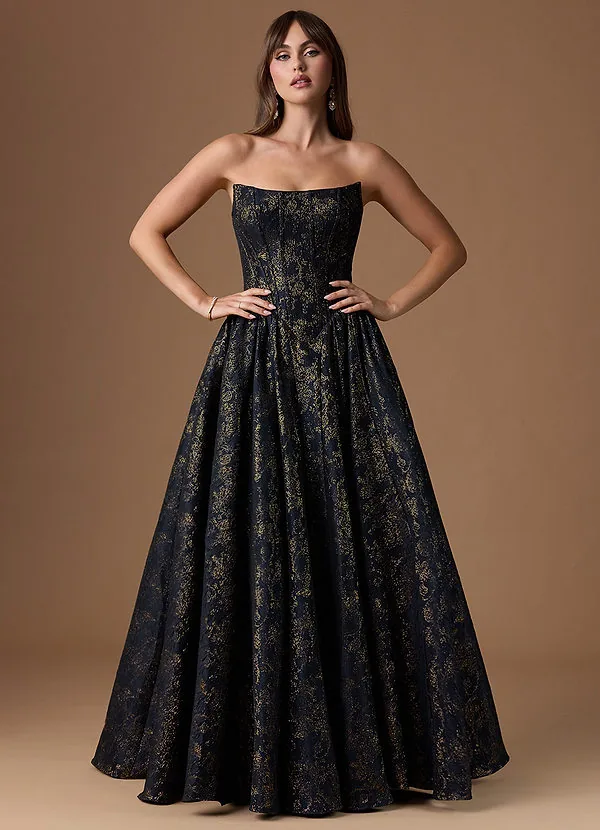 Skyla Gilded Midnight Gown