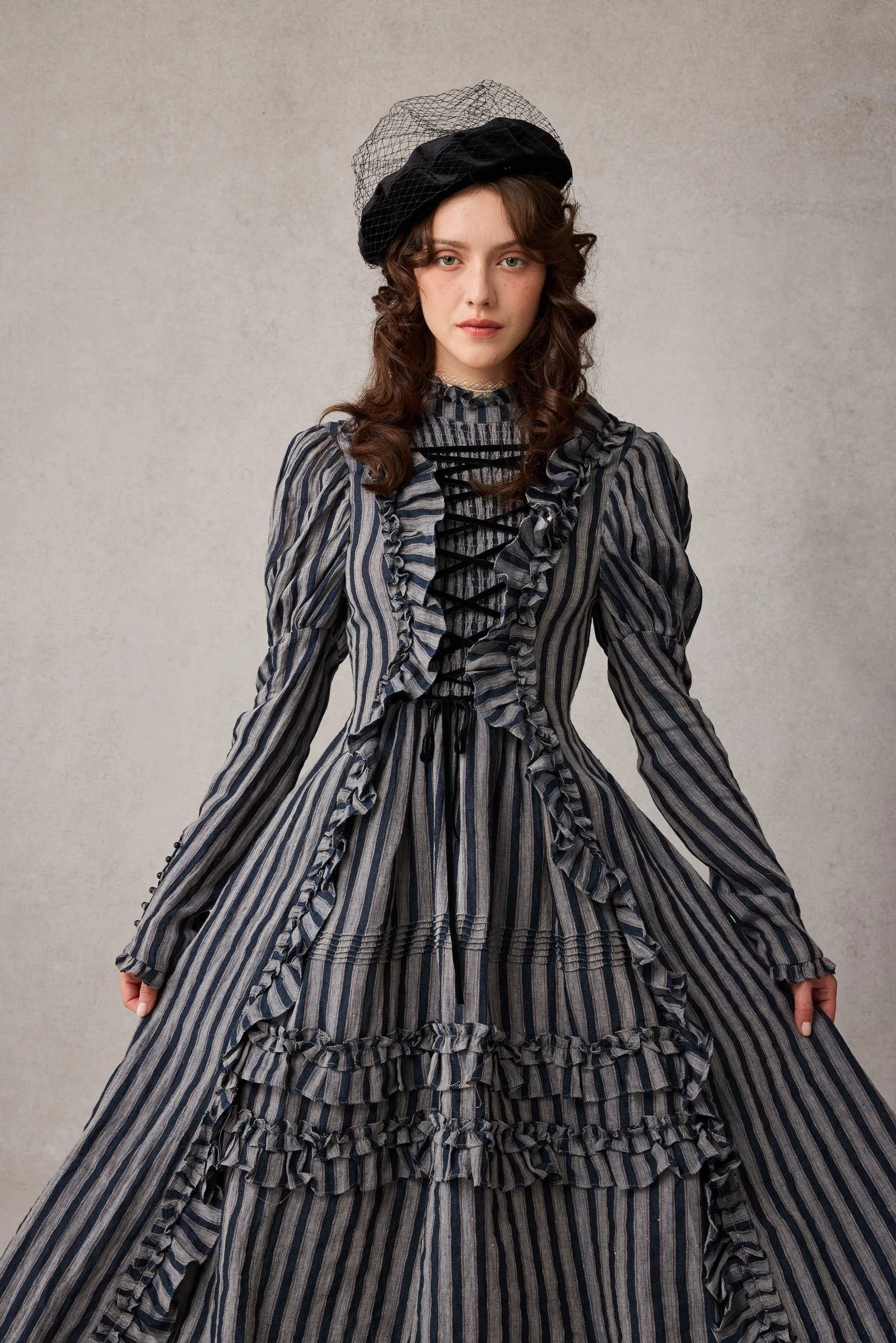 Elizabeth Victorian Linen Dress
