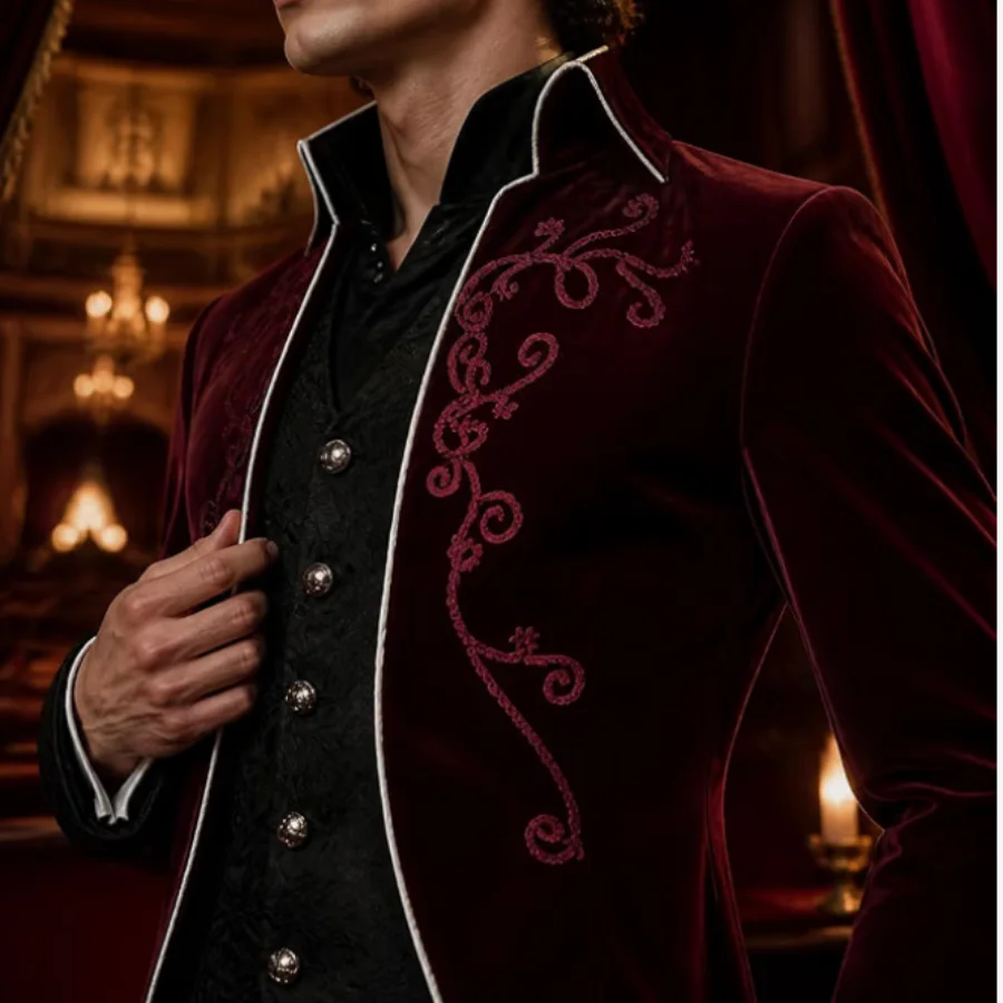 Black Renaissance-style waistcoat