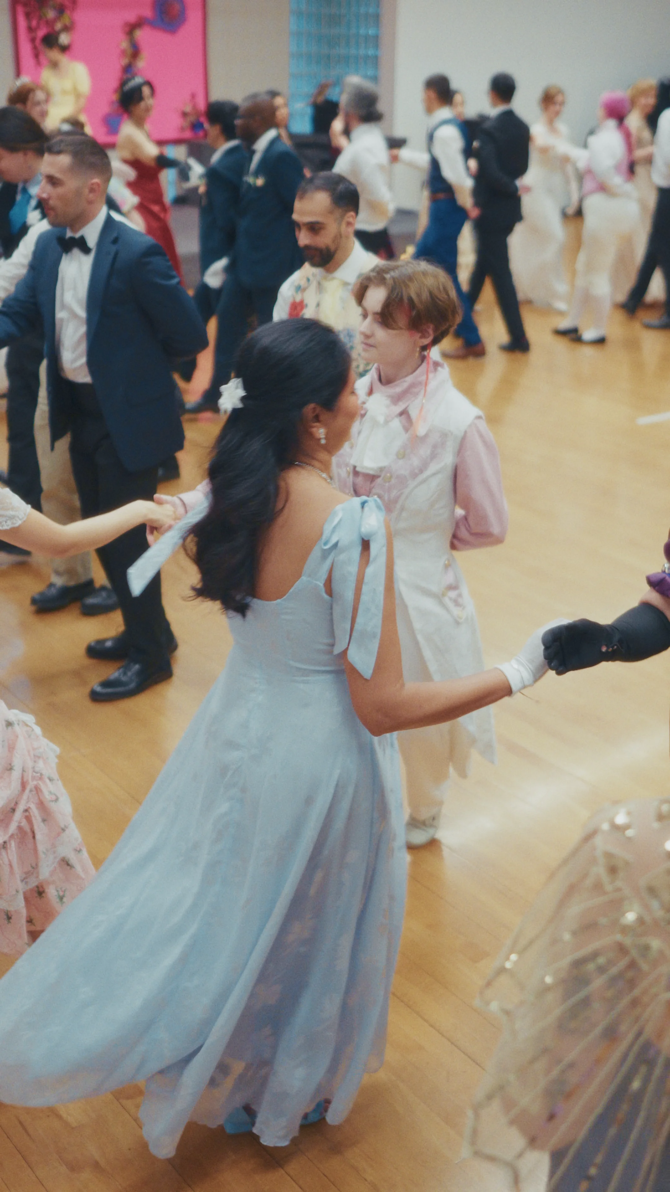 Group dance at the ball